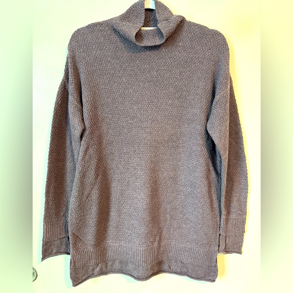 Artisan NY mock neck heather purple sweater